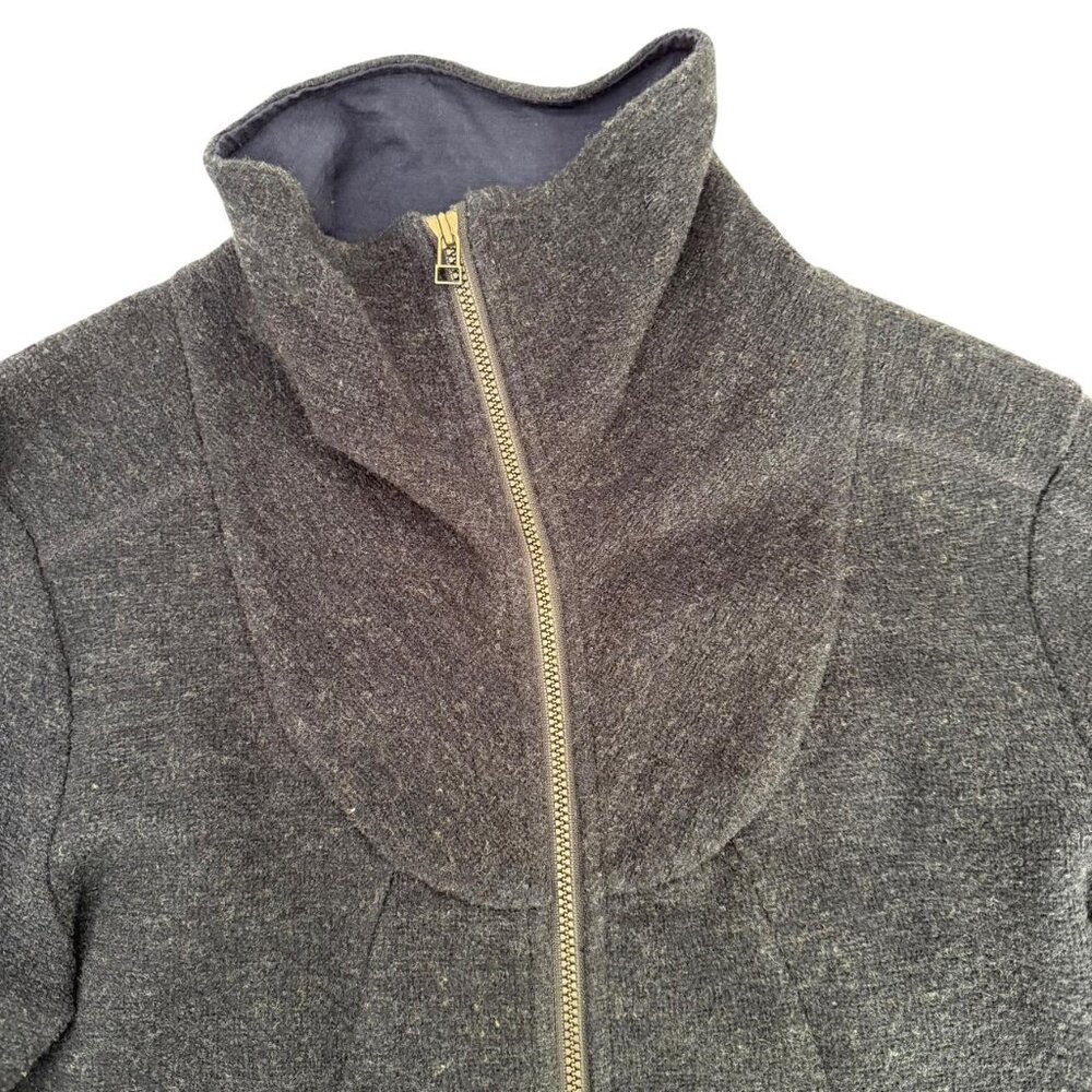 Ibex Merino Wool Blend Alana Tunic Sweater Jacket Soft Full Zip Gorpcore Small - Picture 8 of 10
